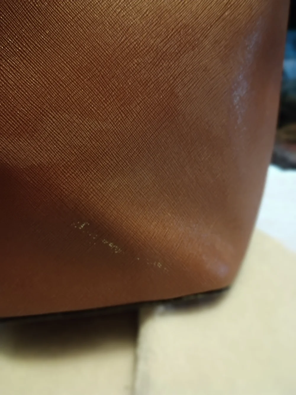 Michael Kors Brown Saffino Leather Laptop Tote ******